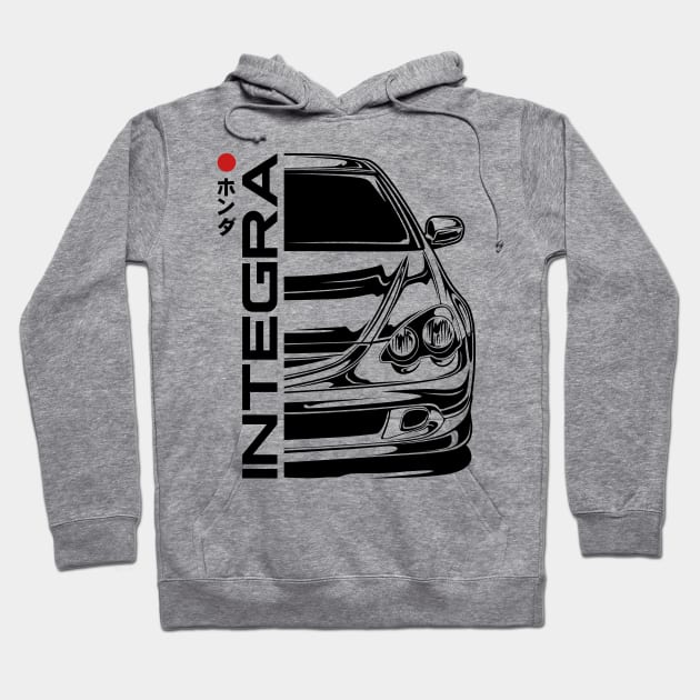 Integra DC5 Type R Front View Hoodie by idrdesign